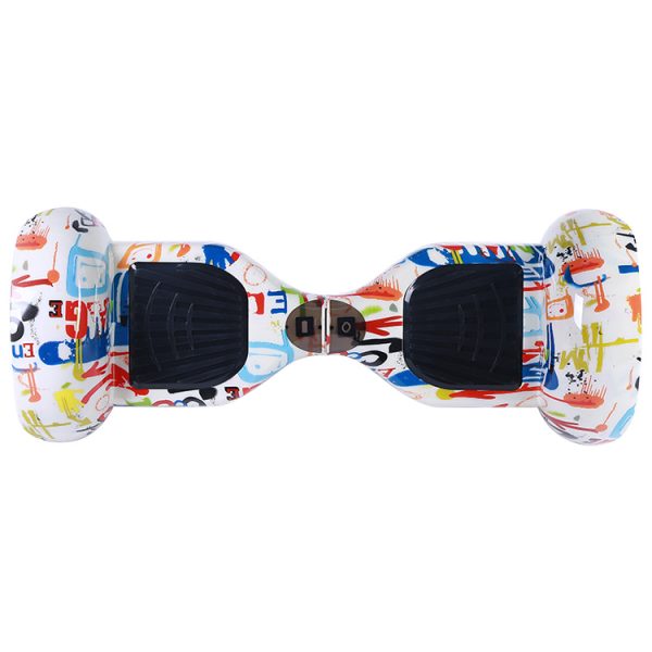 Hoverboard 10.5″ graffiti white-off-road - Image 4
