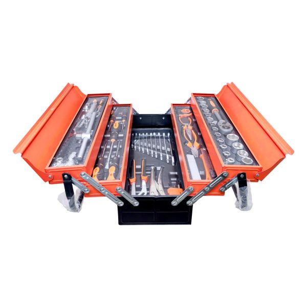 85 Piece Hand Tool Socket Wrench Set with Metal Mechanic Tool Box Car Tool - Image 8