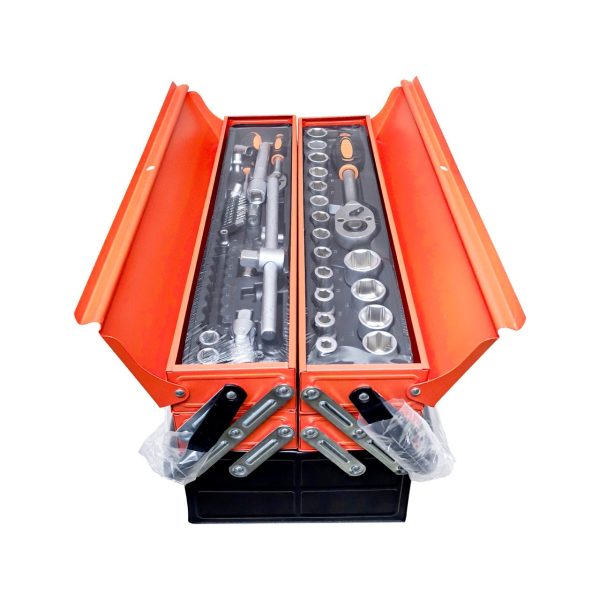 85 Piece Hand Tool Socket Wrench Set with Metal Mechanic Tool Box Car Tool - Image 7