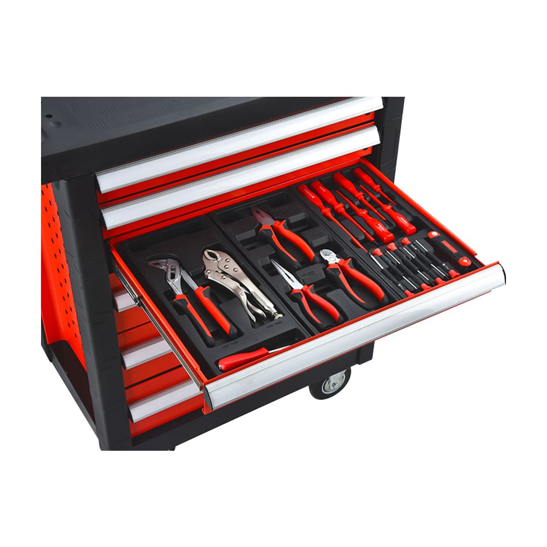 Hand Tool Set / Mechanics Tool Trolley Set Including 200 Pieces - Tool Cart - Image 5