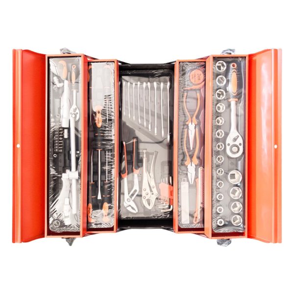 85 Piece Hand Tool Socket Wrench Set with Metal Mechanic Tool Box Car Tool - Image 9